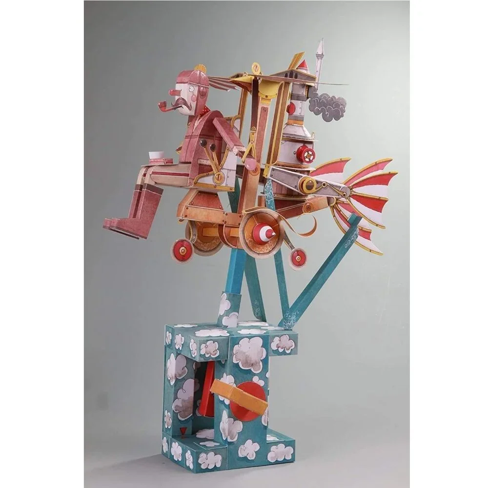 NEW Paper Toy Automatron Automata Papercraft 3D Puzzle Engineering Machine STEM